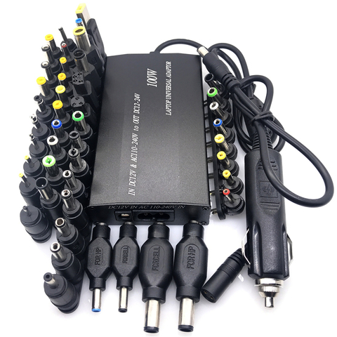 Chargeur universel réglable usb 5V, 12V, 15V, 16V, 18V, 19V, 20V, 22V, 24V, AC, pour voiture, maison, ordinateur portable, 100W, 5a ► Photo 1/6