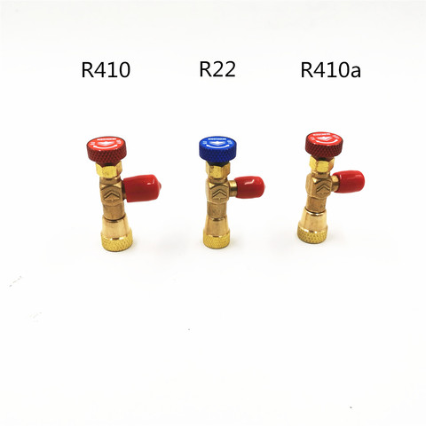 Réfrigérant, outil de réfrigération, valve de sécurité, liquide R410 R410A R22 adaptateur de sécurité pour climatisation et réfrigérant 1/4 pouces, réparation de climatisation ► Photo 1/5