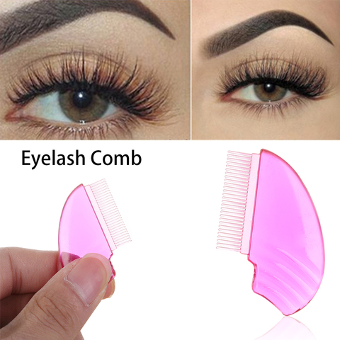 1PC brosse en plastique cils peigne cils ascenseur Curl yeux maquillage peigne femmes mode cils Extension brosse yeux maquillage accessoires ► Photo 1/6