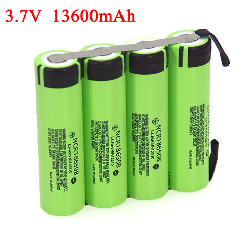 Pack de batteries au Lithium, 3.7V, 13600mAh, 6800mAh, haut-parleur Bluetooth 4.2V, feuille de Nickel à souder, bricolage ► Photo 1/6