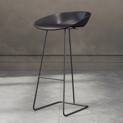 Tabouret de Bar nordique en fer forgé, chaise haute, minimaliste, moderne, pour Restaurant, bureau, salle à manger, ensemble de meubles créatifs ► Photo 1/5