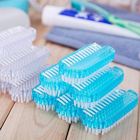 Brosse à ongles Double face, outil de manucure pratique, élimine la saleté, lime douce, lavage des mains, anti-poussière, soins artistiques, nouveau ► Photo 1/6