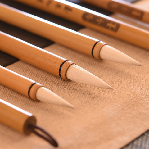 Ensemble de pinceaux d'écriture en nuage blanc, pour étudiants en calligraphie chinoise, peinture, pratique, 3 pièces ► Photo 1/5