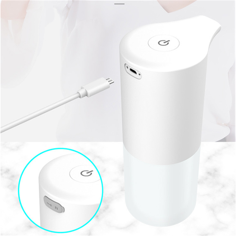 USB chargeant le distributeur automatique de savon de mousse d'induction 0.25s Intelligent sans contact capteur distributeur de mousse distributeur automatique de savon ► Photo 1/6