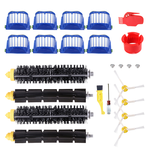 Kit de rechange pour aspirateur robot iRobot Roomba séries 600, avec brosse à rouleau principal et filtre Aero Vac, pour modèles 610/620/625/630/650/660 ► Photo 1/6