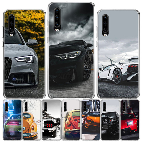 Coque de voiture de sport pour hommes, étui de téléphone pour Huawei P40 P30 P20 P10 Mate 10 20 30 Lite Pro P Smart Z 2022 Plus 2022 ► Photo 1/6