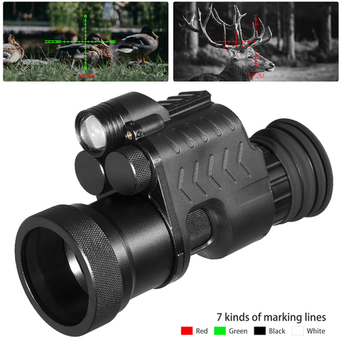 Feu loup vision nocturne dispositif optique monoculaire pour chasse lunette de visée w Wifi APP 200M NV 850nm IR Vision nocturne jumelles ► Photo 1/6