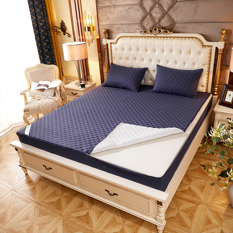 Housse de matelas imperméable de couleur unie, Type fermeture éclair sur Six côtés, protection tout compris ► Photo 1/6