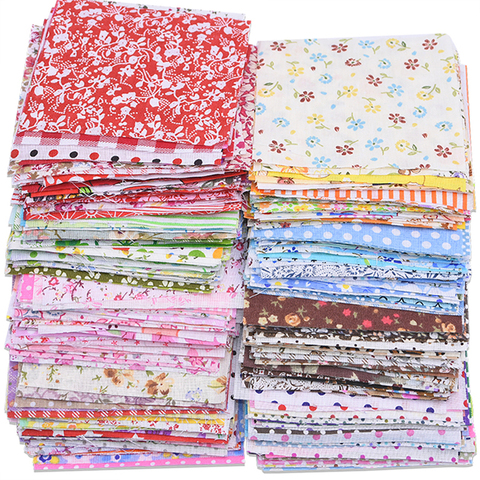 50 pièces assorties tissu de coton imprimé fleuri couture Quilting tissu pour Patchwork couture bricolage fait main matériel 10X10cm carré ► Photo 1/6