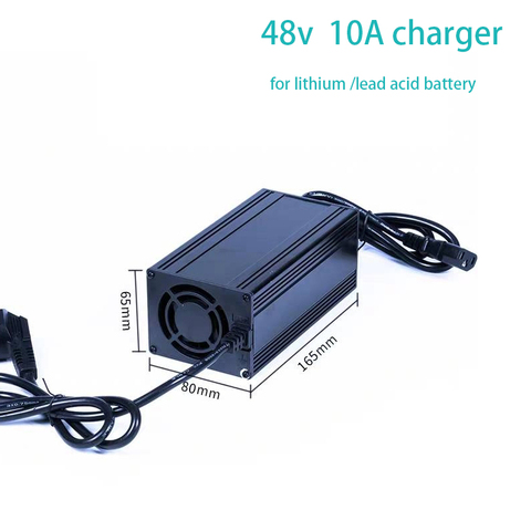 Chargeur 48V 10A 13S 54.6V 10A li ion chargeur 14s 58.8v 10A 16S lifepo4 chargeur intelligent pour batterie lithium-ion lifepo4 LTO lipo ► Photo 1/4