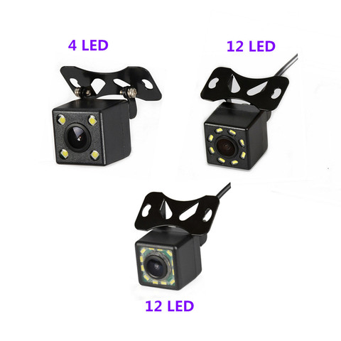 Mini caméra de recul CCD HD à LED pour voiture, vision nocturne, caméra de recul pour véhicule, étanche ► Photo 1/6