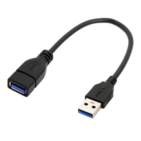 Câble d'extension USB 3.0 mâle vers femelle, câble d'extension 15cm, charge et synchronisation de données, USB 3.0, vitesse 5gbps ► Photo 1/5