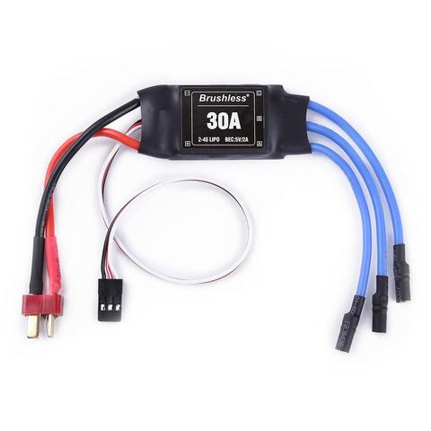 Contrôleur de moteur sans balais XXD 30A ESC pour engins RC, appareil brushless de contrôle de vitesse 2-4s ESC pour avion, hélicoptère radiocommandées, ► Photo 1/6