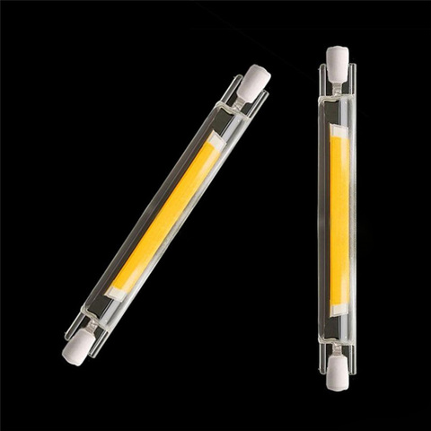 Ampoule LED épis de maïs R7S Super brillante 20W 40W, 78mm 118mm 220V 110V cob, lampe de remplacement halogène, projecteur ► Photo 1/6