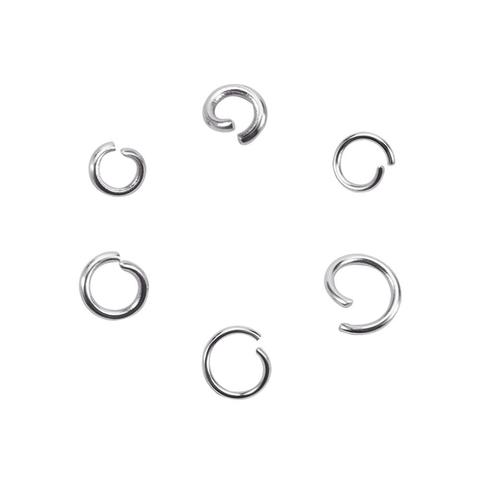 Anneaux pour sauts en acier inoxydable 304, accessoires de bijouterie pour colliers et Bracelets, fabrication de bijoux, 6x1mm, 7x1mm, 8x1mm, 10 g/lot ► Photo 1/3