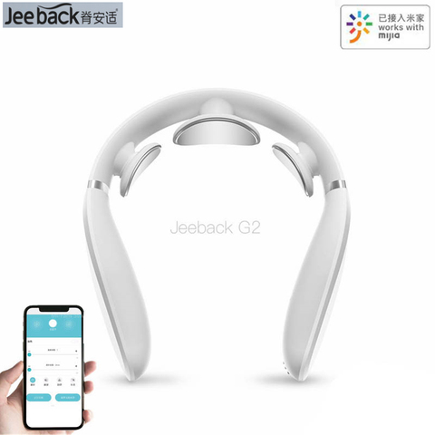 Xiaomi Jeeback masseur Cervical G2 dizaines impulsion dos cou masseur infrarouge lointain chauffage soins de santé détendre le travail avec l'application Mijia ► Photo 1/6