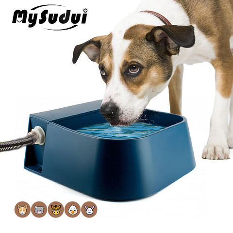 Automatique chien bol mangeoire Auto antidérapant chien distributeur d'eau fontaine buveur pour chats petits grands chiens animaux de compagnie intérieur extérieur ► Photo 1/1
