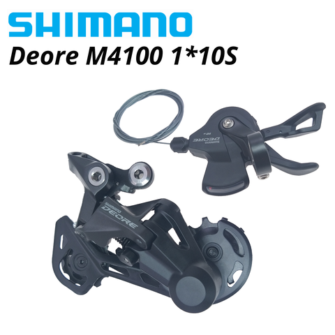 Shimano – ensemble de dérailleurs de vélo Deore M4100 1x10S, vtt, levier de changement de vitesse 2022 et arrière SL-M4100, commutateur de vélo de base m6000, nouvelle collection RD-M4120 ► Photo 1/4