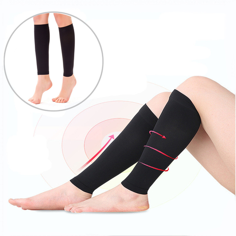 Bande élastique amincissante pour perte de poids, 2 pièces, chaussettes de Compression, façonnant les jambes, masseur de coude, mollet, Anti-varices, chaussettes de Fitness ► Photo 1/6