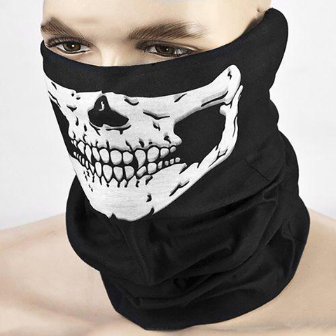 Nouveauté moto Sport bandeau vélo Halloween crâne cagoule crâne Bandana Paintball Ski moto écharpe chapeaux ► Photo 1/6