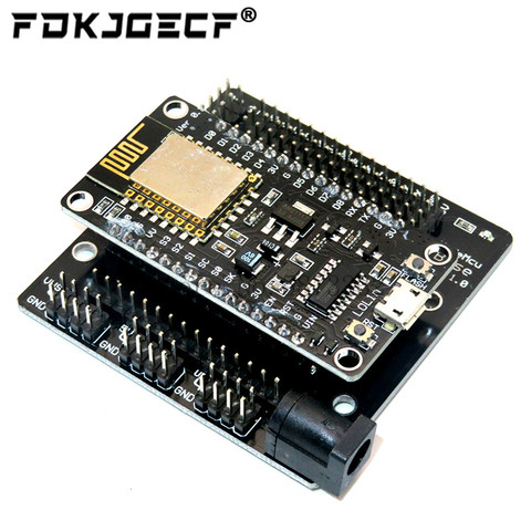 Noeud MCU Kit de développement V3 CH340 NodeMCU + bouclier moteur Wifi Esp8266 Esp-12e bricolage rc jouet télécommande Lua IoT voiture intelligente Esp12e ► Photo 1/4