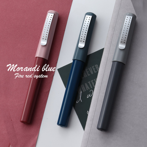 Jinhao Morandi bleu stylo plume couleur Vintage 0.38mm EF pointe Fine écriture encre stylos bureau affaires école calligraphie cadeau A6126 ► Photo 1/6