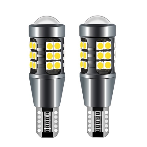 Ampoules LED Super lumineuses T15 W16W WY16W 1600lm, Canbus sans erreur, lumière de secours de voiture, feu de stop arrière, rouge, blanc, jaune, 2 pièces ► Photo 1/6