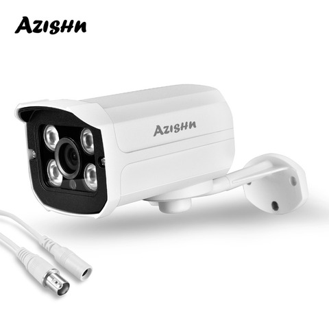 AZISHN Chaude HD 1080 p 720 p AHD Caméra de Sécurité En Plein Air Étanche 4 pcs Array infrarouge Nuit Vision Balle En Métal CCTV Surveillance ► Photo 1/6