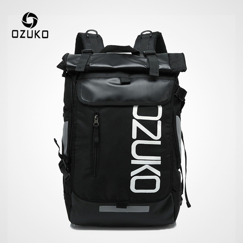 OZUKO – sac à dos hydrofuge pour ordinateur portable 15.6 pouces, sacoche d'école décontractée pour adolescent et étudiant, pour voyage, Mochila ► Photo 1/6