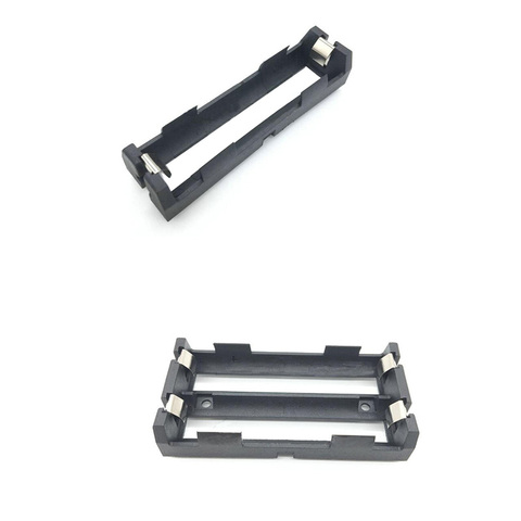 En gros nouveau plastique bricolage 1x2x18650 série Batteries boîte de support mallette de rangement thme 18650 support avec broches PC ► Photo 1/5