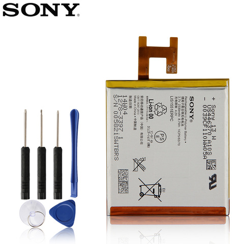 Batterie Sony de remplacement d'origine pour SONY Xperia Z L36h L36i c6602 SO-02E C6603 S39H LIS1502ERPC LIS1551ERPC véritable 2330mAh ► Photo 1/6