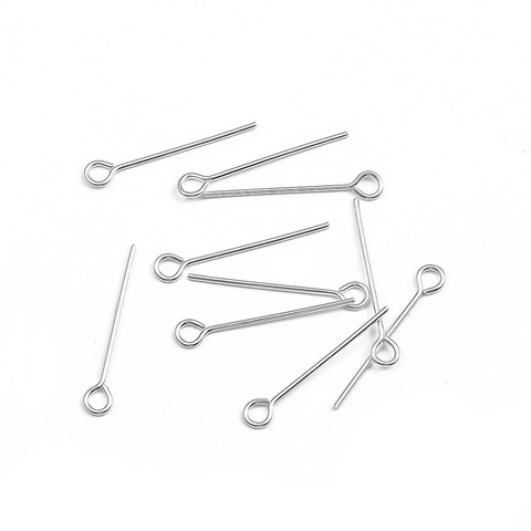 10 pièces véritable pur solide 925 en argent Sterling aiguilles pour bijoux à bricoler soi-même faisant des résultats boucle d'oreille collier connecteur partie Base ► Photo 1/4