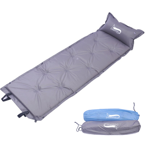 Désert et renard auto-gonflant coussin de couchage tente matelas d'air attaché oreiller Portable tapis de Camping avec sac de transport pour la randonnée pêche ► Photo 1/6