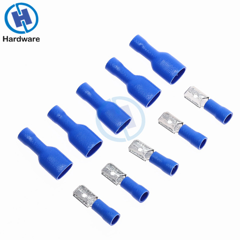 100 PCS 16-14AWG Isolé Spade À Sertir Fil Câble Connecteur Terminal Mâle/Femelle Kit ► Photo 1/6