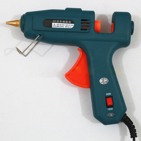 Pistolet à colle thermofusible 60W-100W Double température pistolet à colle pour 11mm bâton de colle pour bricolage petits projets d'artisanat et étanchéité et réparations ► Photo 1/2