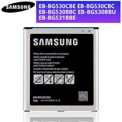 100% D'origine Batterie EB-BG530CBU EB-BG531BBE Pour Samsung Grand-Premier J3119 J3 2016 G5306 J5 2015 J500 On5 J5009 SM-G531F J500FN ► Photo 1/6