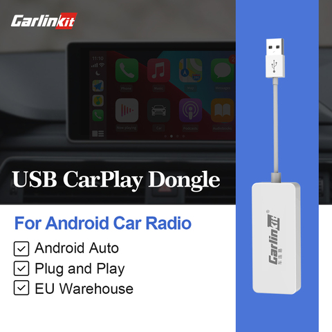 Carlinkit USB Apple Carplay Dongle pour Android Auto iPhone iOS12 Carplay Soutien Android/MTK WinCE système De Navigation Automobile Lecteur ► Photo 1/6