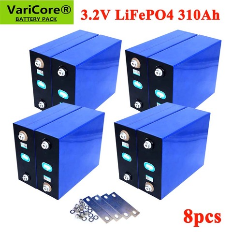 8 pièces VariCore 3.2V 310Ah lifepo4 batterie bricolage 4S 12V batterie Rechargeable pour voiture électrique RV système de stockage d'énergie solaire ► Photo 1/6