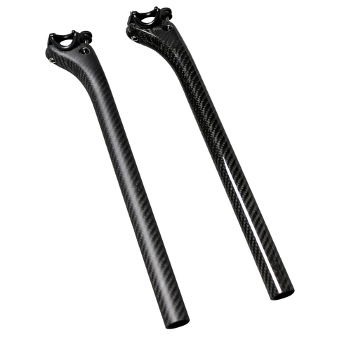 Tige de selle de vélo de montagne en fibre de carbone 3K, pièces de siège de vélo de montagne, 25.4/27.2/30.8/31.6x350mm, nouveau, livraison gratuite ► Photo 1/6