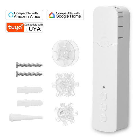 Tuya WIFI M515EGWT moteur de rideau de perles de traction Intelligent stores à rouleaux motorisés intelligents compatibles avec Alexa Google Home ► Photo 1/6