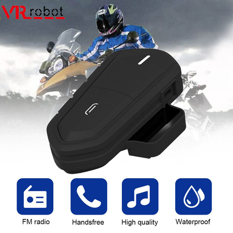 VR robot Casque Bluetooth Casque Étanche Sans Fil Moto Casque FM Mains Libres Moto Casque Casque Stéréo Lecteur de Musique ► Photo 1/6