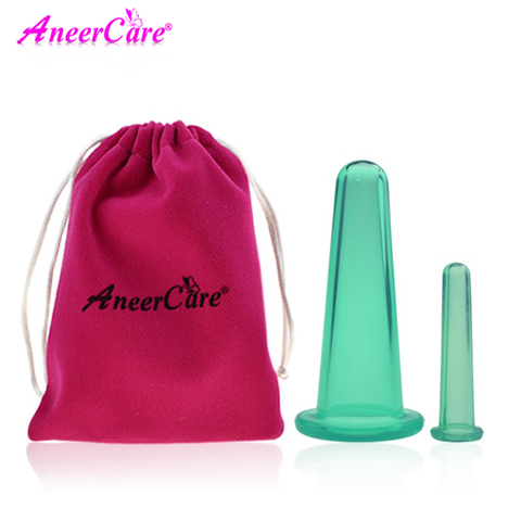 Bocaux de massage pour le visage, 2 pièces, ventouses, anti cellulite ► Photo 1/6