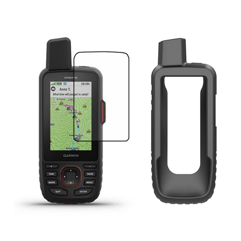 Étui de protection en Silicone pour GPS portable Garmin GPSMAP 66i, Film de protection d'écran ► Photo 1/6