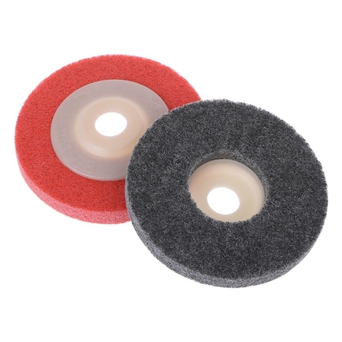 10 pièces 9P dureté 100mm Nylon Fiber polissage roue disque de meulage meuleuse d'angle en Nylon rond disque de ponçage ► Photo 1/5