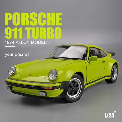 Welly 1:24 1974 Porsche 911 Turbo3.0 alliage modèle de voiture Diecasts jouets véhicules recueillir des cadeaux Non-télécommande type transport jouet ► Photo 1/6