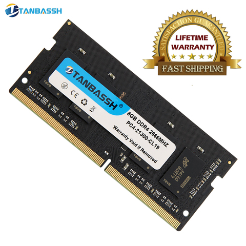 Tanbassh ddr4 4GB 8GB 2400MHz 16GB 2666MHZ ram sodimm ordinateur portable prise en charge de la mémoire ordinateur portable memoria ddr4 garantie à vie ► Photo 1/6