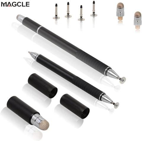 Stylet de dessin 3 en 1 en Fiber, stylo capacitif pour écran tactile, pour téléphone portable, stylo à bille, accessoires ► Photo 1/6