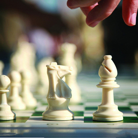 Jeu d'échecs médiéval de 64/77/97mm, 35cm, 43cm, 51cm, magnétique, pour adultes, jeu de société, jouet pour enfants ► Photo 1/6