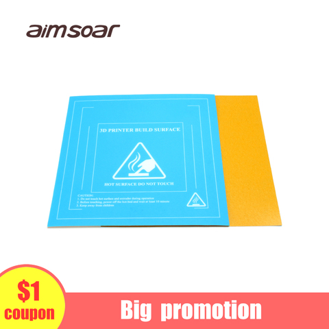 Autocollant de lit chauffant pour imprimante 3d, film de plate-forme en papier texturé 214x214mm 200x200 220 ► Photo 1/6