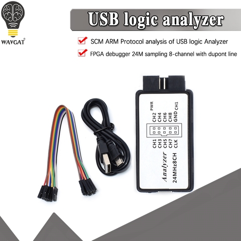Analyseur logique USB 24MHz 8 canaux 24 m/s, débogueur pour l'analyseur logique ARM FPGA 24 m8ch ► Photo 1/6